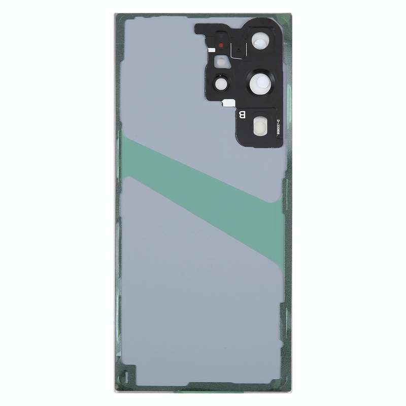 For Samsung Galaxy S23 Ultra SM-S918 Glass Battery Back Cover with Camera Lens Cover(Yellow)