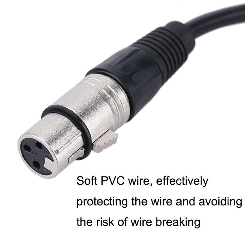 6.35mm Caron Female To XLR 2pin Balance Microphone Audio Cable Mixer Line, Size: 10m
