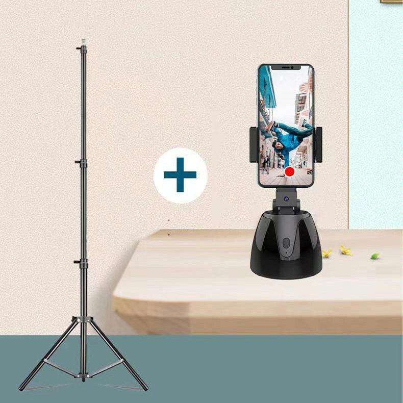 360-Degree Smart Follow-Up Selfie Live Video Recording Tripod Heads Battery Tripod Heads