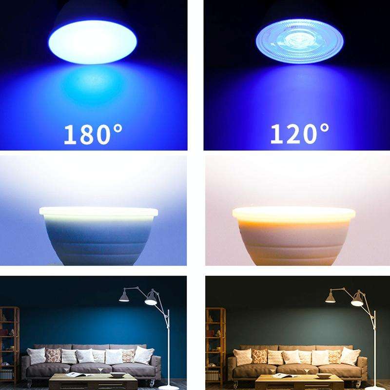 Energy-Saving LED Discoloration Light Bulb Home 15 Colors Dimming Background Decoration Light, St...