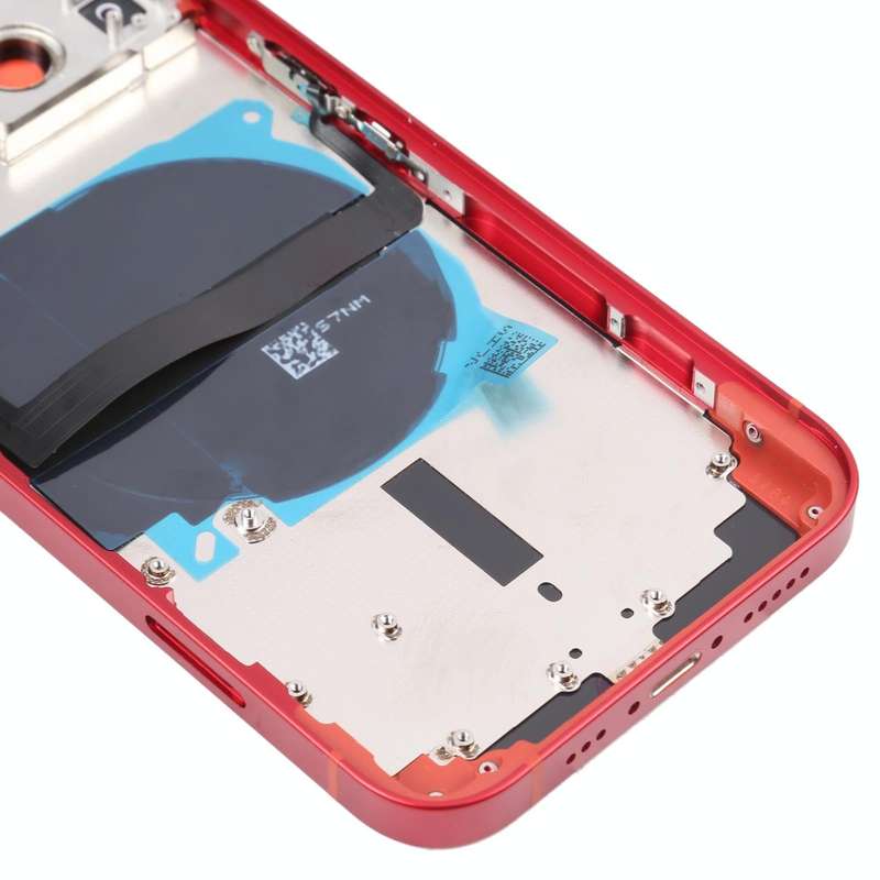 For iPhone 13 Battery Back Cover with Side Keys & Card Tray & Power + Volume Flex Cable & Wireles...