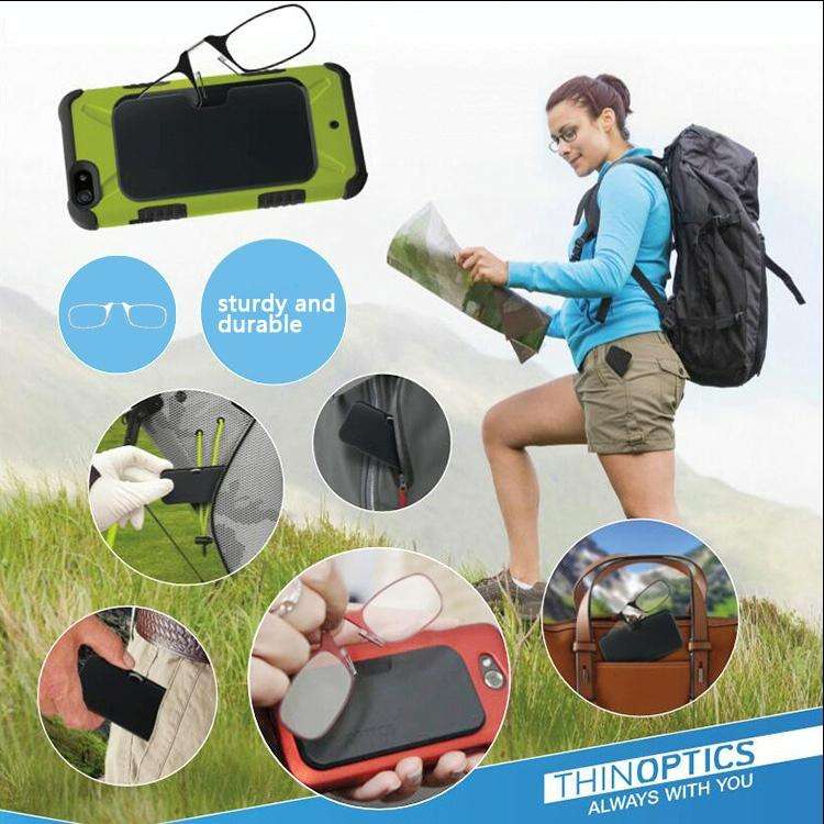 Ultra Thin High-definition Nose Resting Card Style Portable Presbyopic Hypermetropic Reading Glas...