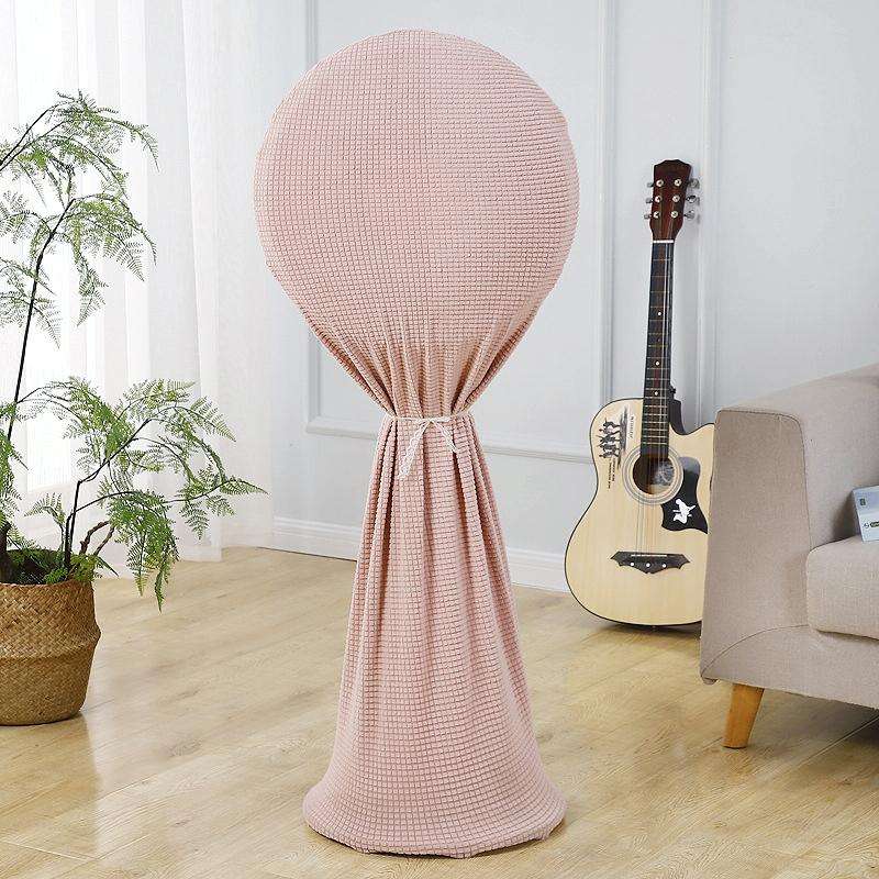 Round Elasticity Fan Dust Cover Household Use Fabric Fan Protective Cover, Size: 110x45cm(Pink)