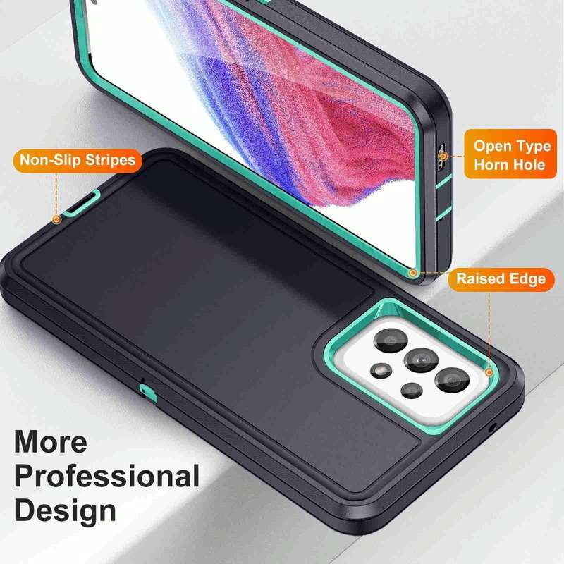 For Samsung Galaxy A13 Life Waterproof Rugged Phone Case(Dark Blue + Light Blue)
