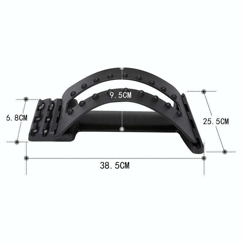 Lumbar Traction Stretching Device Posture Corrector Waist Support Spine Pain Relief Back Massage ...