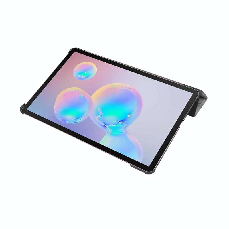 For Galaxy Tab S6 Lite P610 / P615 Marble Texture Horizontal Flip Leather Case, with Three-foldin...