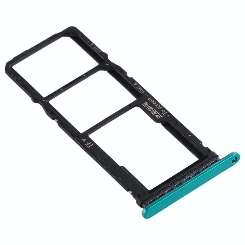 SIM Card Tray + SIM Card Tray + Micro SD Card Tray for Huawei Enjoy 10 / Honor Play 3 (Green)
