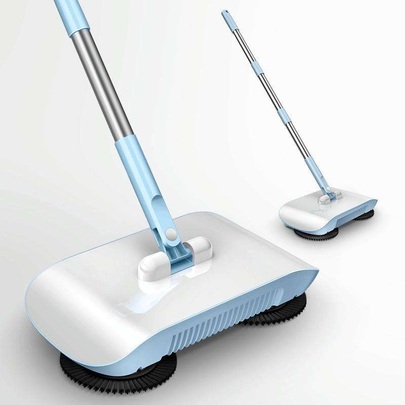 X2 Gear-assisted Walk-behind Sweeper, Specification: with 3 Rags(Blue)