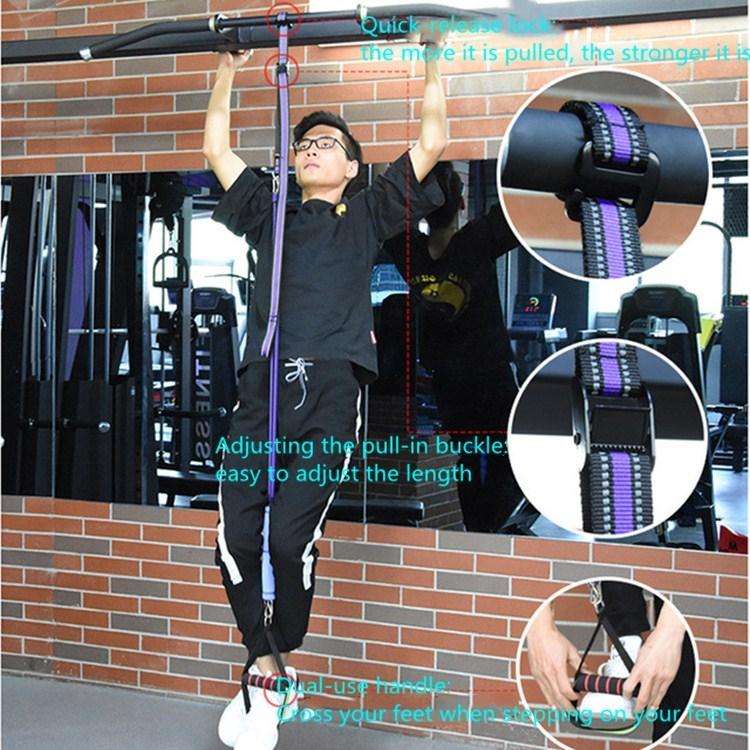 3 in 1 Pull-up Auxiliary Band High-strength PP Material Elastic Band Tension Rope, Pulling Force:...
