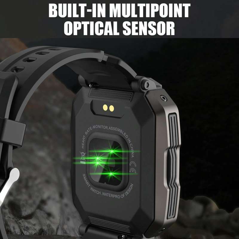 C20 1.71 inch TFT HD Screen Smart Watch, Support Heart Rate Monitoring/Blood Oxygen Monitoring(Gr...