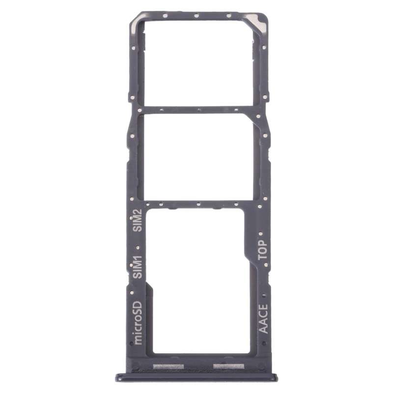 For Samsung Galaxy A13 SM-A135 Original SIM Card Tray + SIM Card Tray + Micro SD Card Tray (Black)