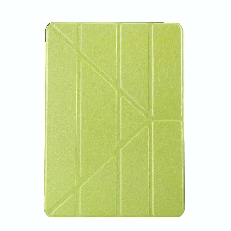 For iPad 9.7 (2018) & iPad 9.7 (2017) & iPad Air Silk Texture Horizontal Deformation Flip Leather...