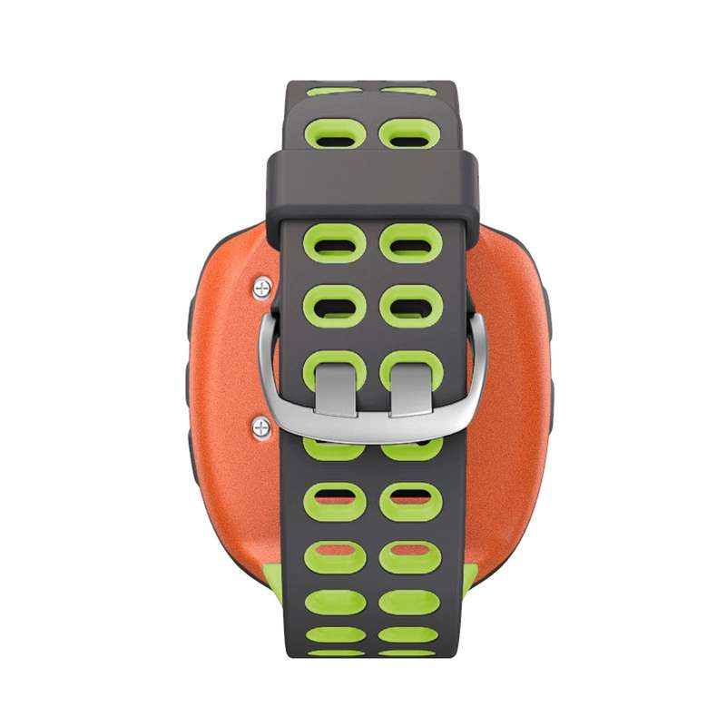 For Garmin Forerunner 310XT Two-color Silicone Watch Band(Grey Green)