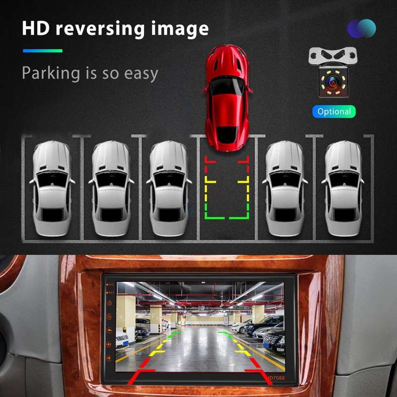 A2769 7 Inch Android Navigation WIFI Version 2+16G Vehicle Machine Central Control Large Screen, ...