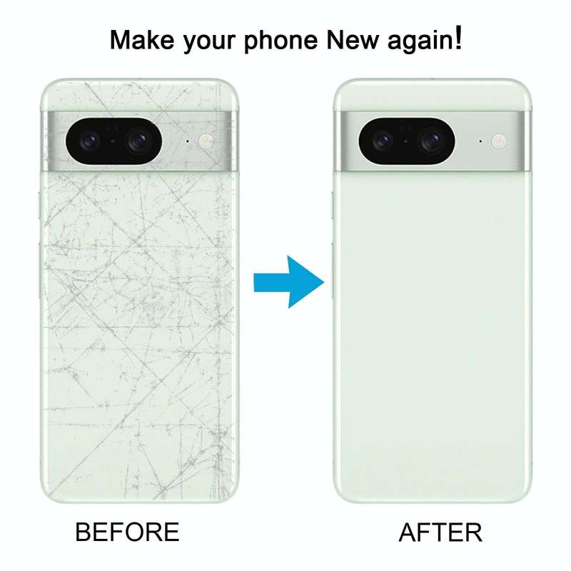 For Google Pixel 8A Battery Back Cover with Camera Lens Cover(Blue)