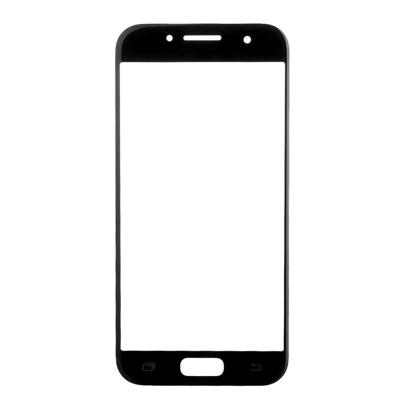 For Samsung Galaxy A3 (2017) / A320 10pcs Front Screen Outer Glass Lens (Black)