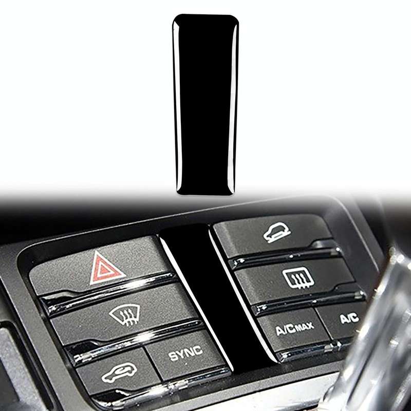 For Porsche Macan 2014-2021 Car Gear Button Decorative Sticker, Left and Right Drive Universal (B...