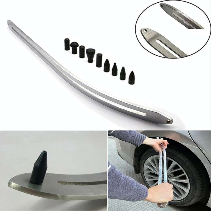 N8 10 in 1 Car Paintless Dent Removal Fender Damage Repair Puller Lifter Arc Crowbar Tools Hook R...
