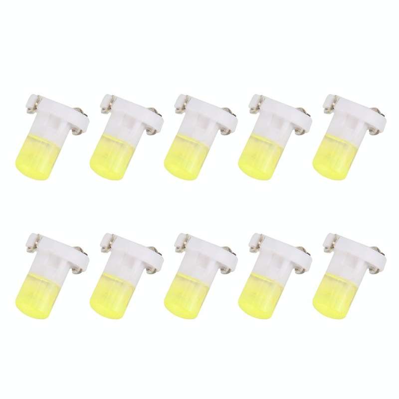 10 PCS 2W T3 Wedge Instrument Panel LED Light Dashboard Gauge Cluster Indicator Lamp Bulb(White L...