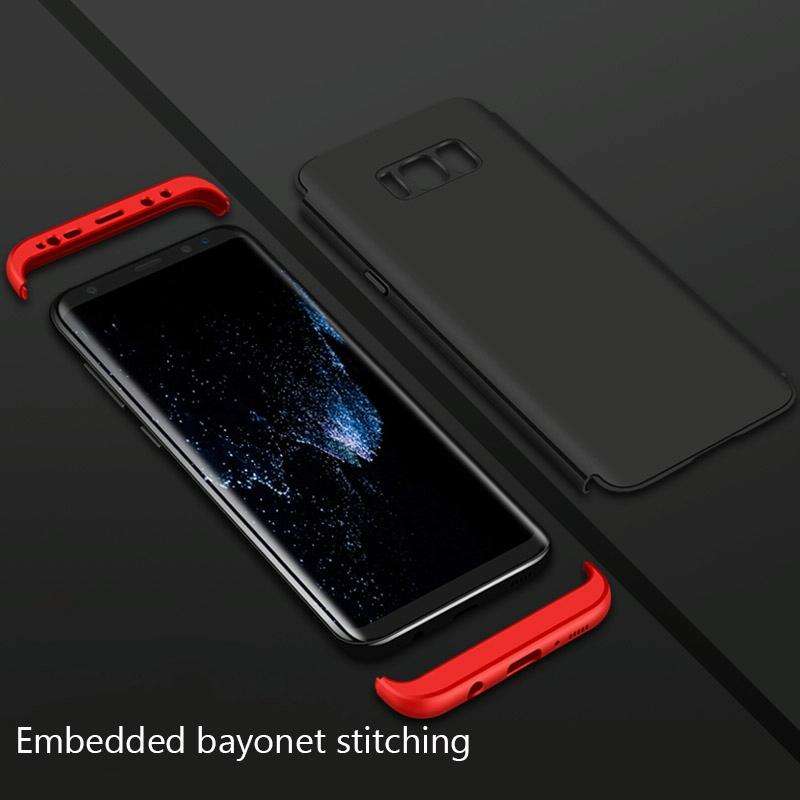 GKK for Galaxy S8 PC Three - paragraph Shield 360 Degrees Full Coverage Protective Case Back Cove...