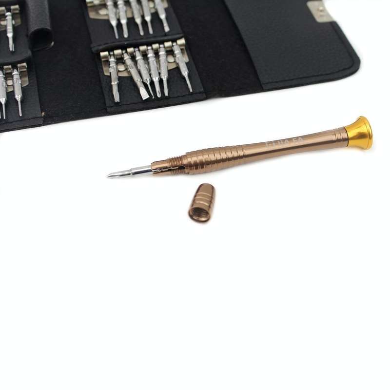 JIAFA JF-8129 24 in 1 Professional Multi-functional Screwdriver Set with Carrying Bag(Gold)