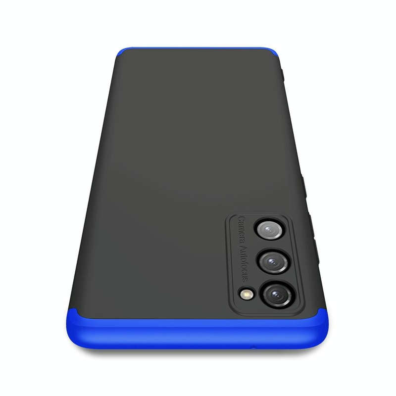 For Samsung Galaxy S20 FE GKK Three Stage Splicing Full Coverage PC Protective Case(Black Blue)