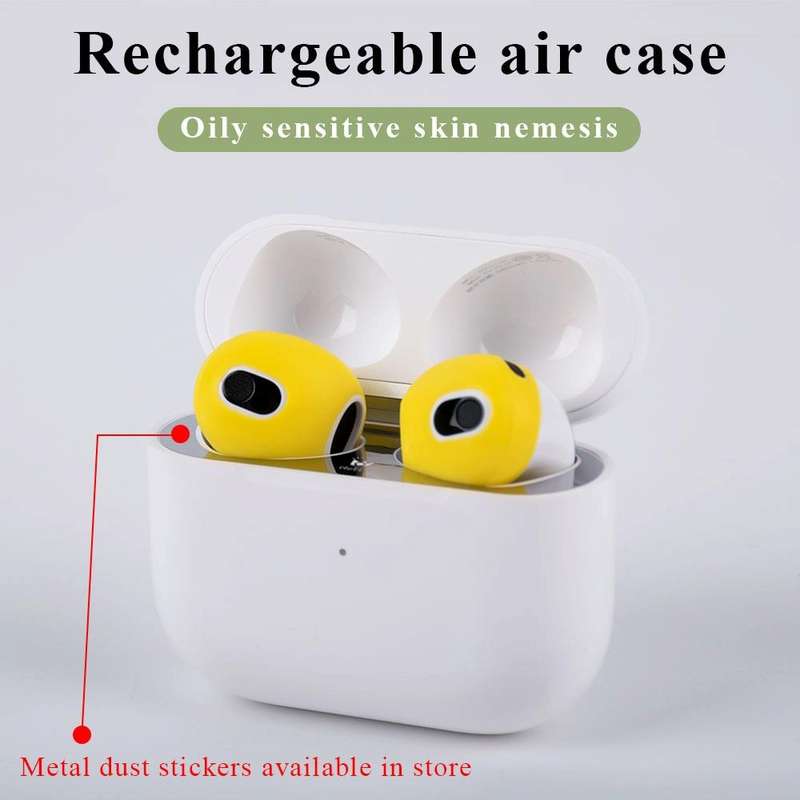 Ear Cap Silicone Protective Case for AirPods 3(Orange)