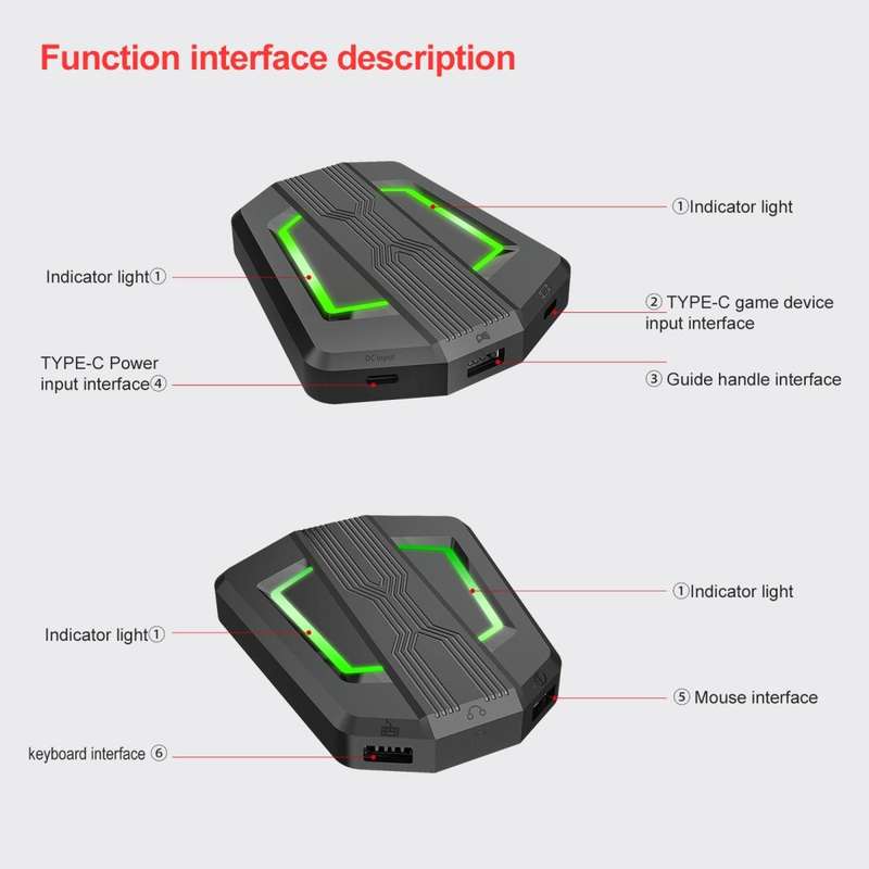 HXSJ P6 Keyboard Mouse Converter