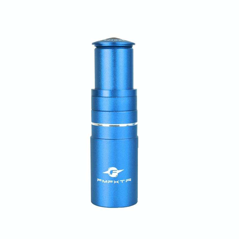 FMFXTR Mountain Bike Handlebar Aluminum Alloy Height Increaser, Increase Height:8.5cm(Blue)
