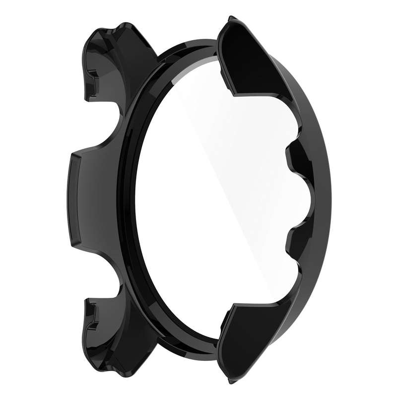 For Garmin Forerunner 255 PC Tempered Film Full Body Watch Case(Black)