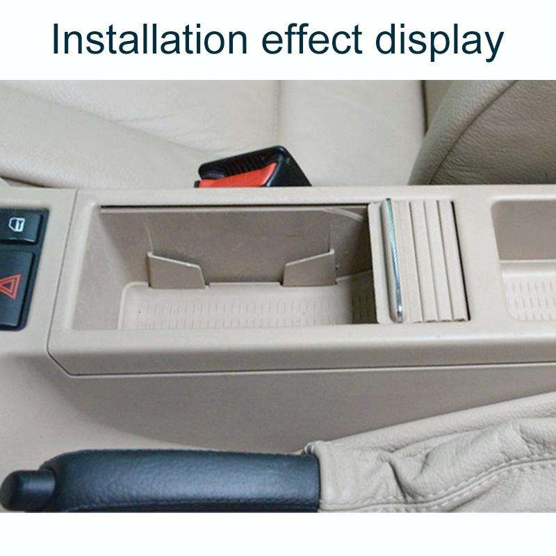 For BMW 3 Series E46 Left Driving Car Center Console Water Cup Holder Cover 51167038333(Black)