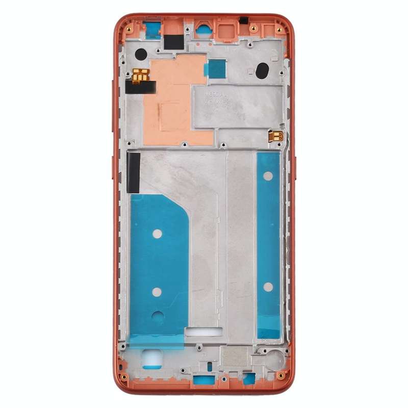 Middle Frame Bezel Plate for Nokia 7.2 / 6.2 / TA-1196 TA-1198 TA-1200 TA-1187 TA-1201 (Orange)