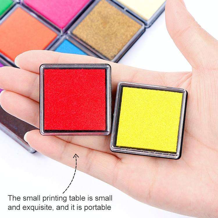 5 PCS Creative Color Ink Pad Small Ink Pad, Size:4x4cm(Pink)