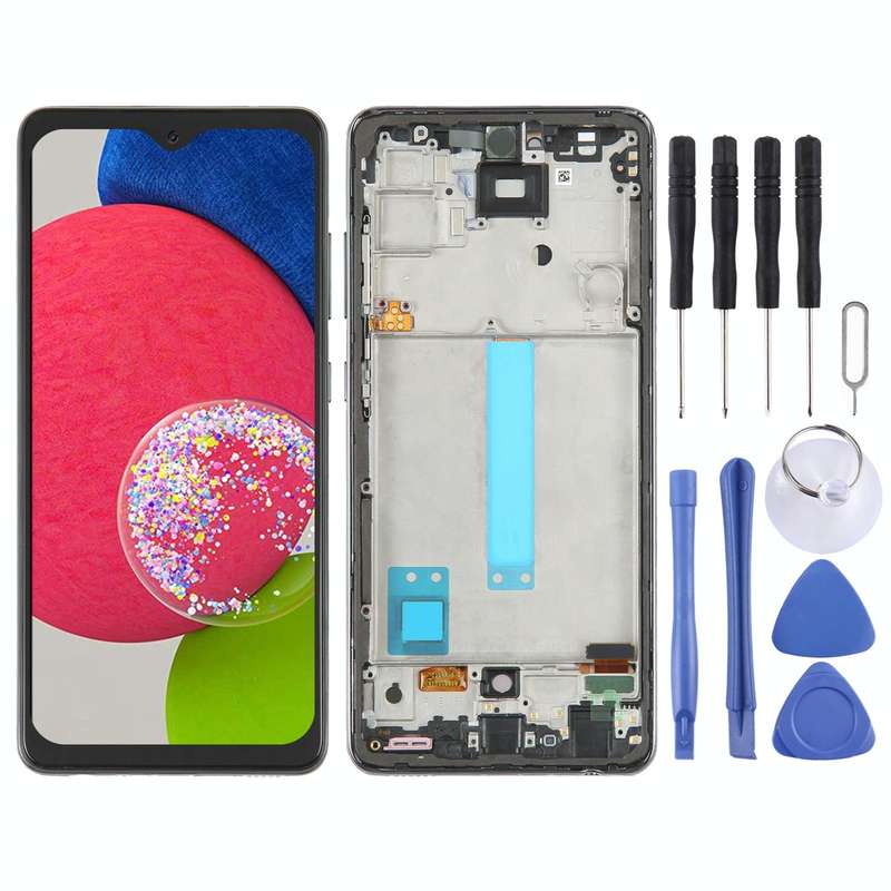 6.33 inch OLED LCD Screen for Samsung Galaxy A52s 5G SM-A528 Digitizer Full Assembly with Frame(B...