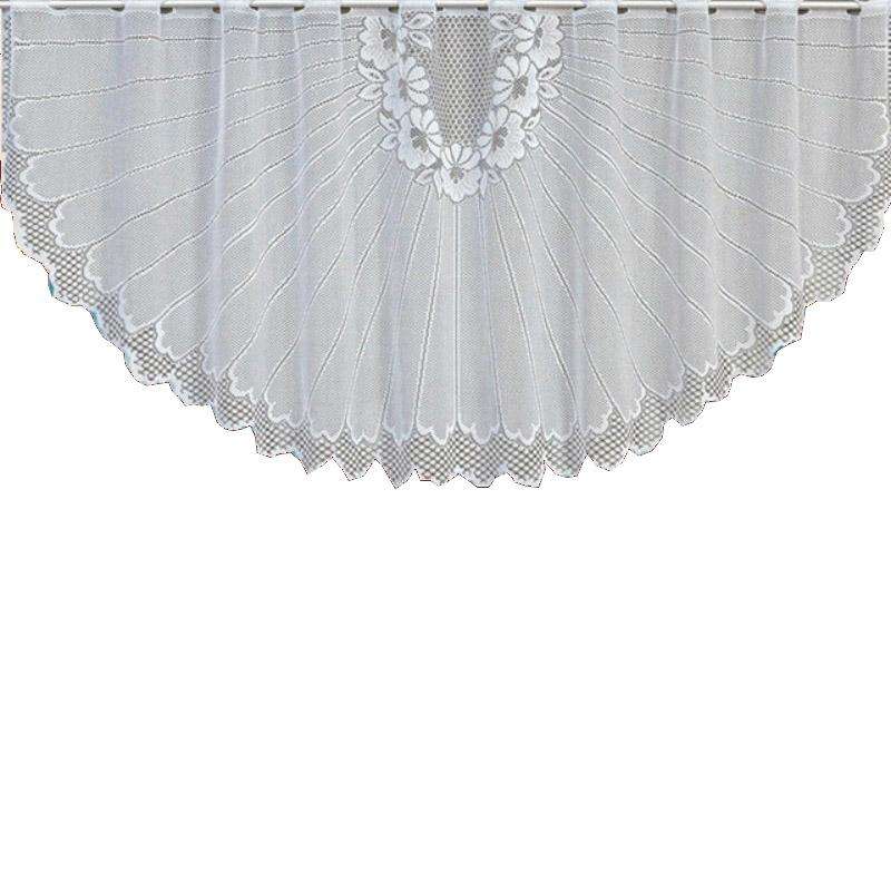 White Translucent Coffee Curtain Tulle Lace Sheer Warp Knitted Jacquard Curtains Bedroom Curtains...