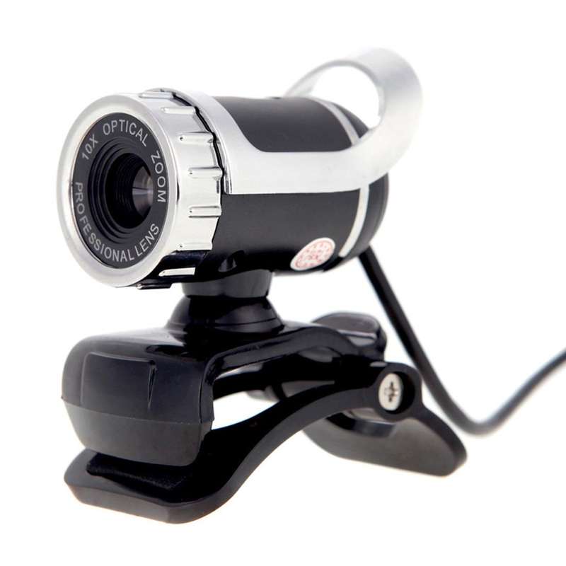 A859 480 Pixels HD 360 Degree WebCam USB 2.0 PC Camera with Sound Absorption Microphone for Compu...