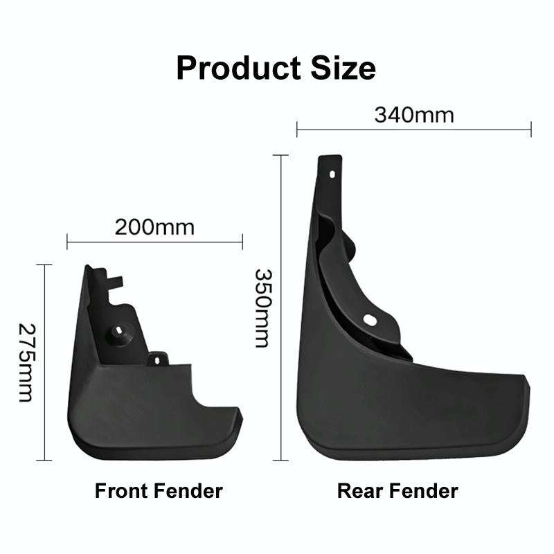 For Audi Q5 2009-2016 4pcs/Set Car Auto Soft Plastic Splash Flaps Fender Guard