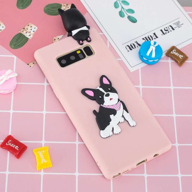 For Galaxy Note 8 3D Cartoon Pattern Shockproof TPU Protective Case(Cute Dog)