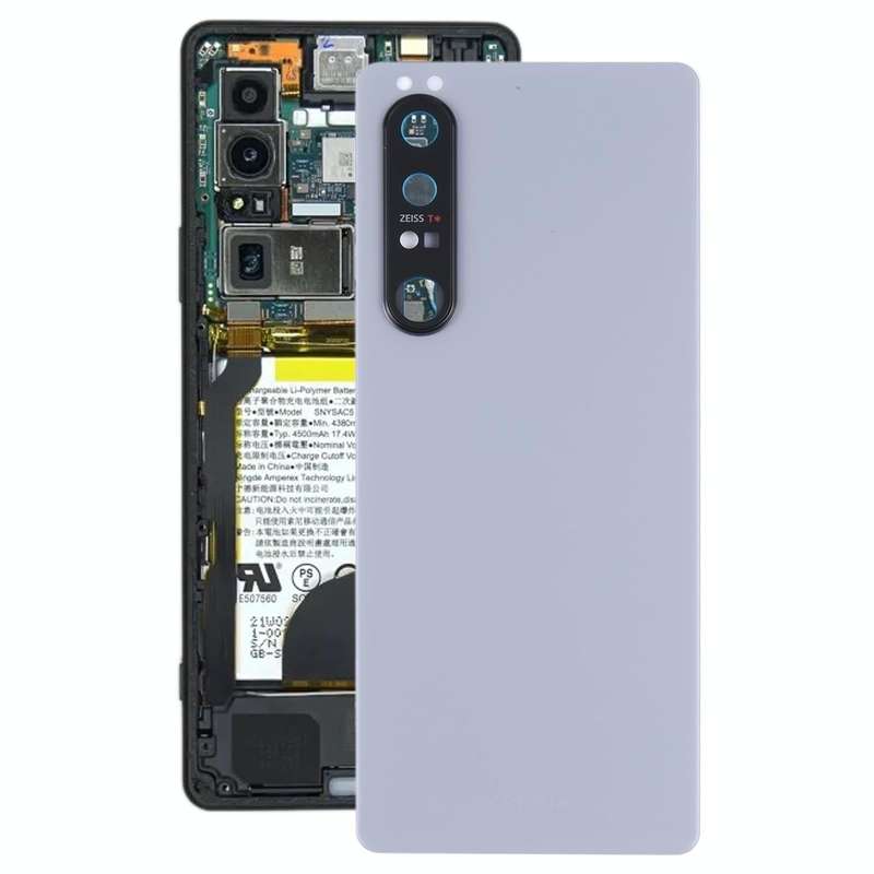 Original Battery Back Cover with Camera Lens for Sony Xperia 1 III(Silver)