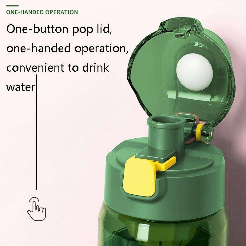 8012 Outdoor Large Capacity Sports Cup Anti-impact Fitness Kettle, Capacity: 920ml (Storm Green)