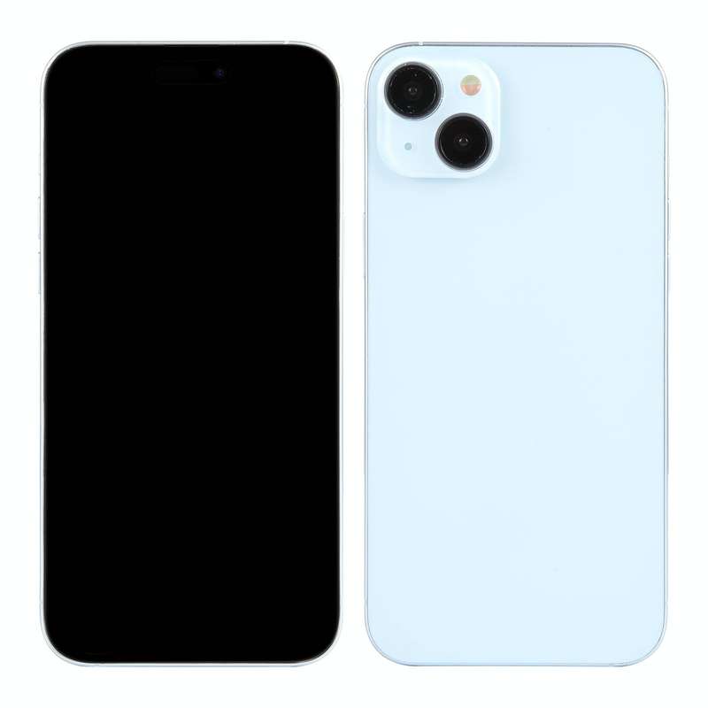 For iPhone 15 Black Screen Non-Working Fake Dummy Display Model (Blue)