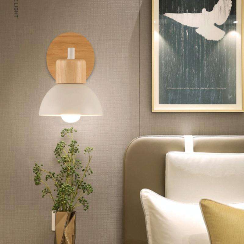 LED Wall Lamp Bedroom Bedside Lamp, Style:B(With LED Warm Light 5W)