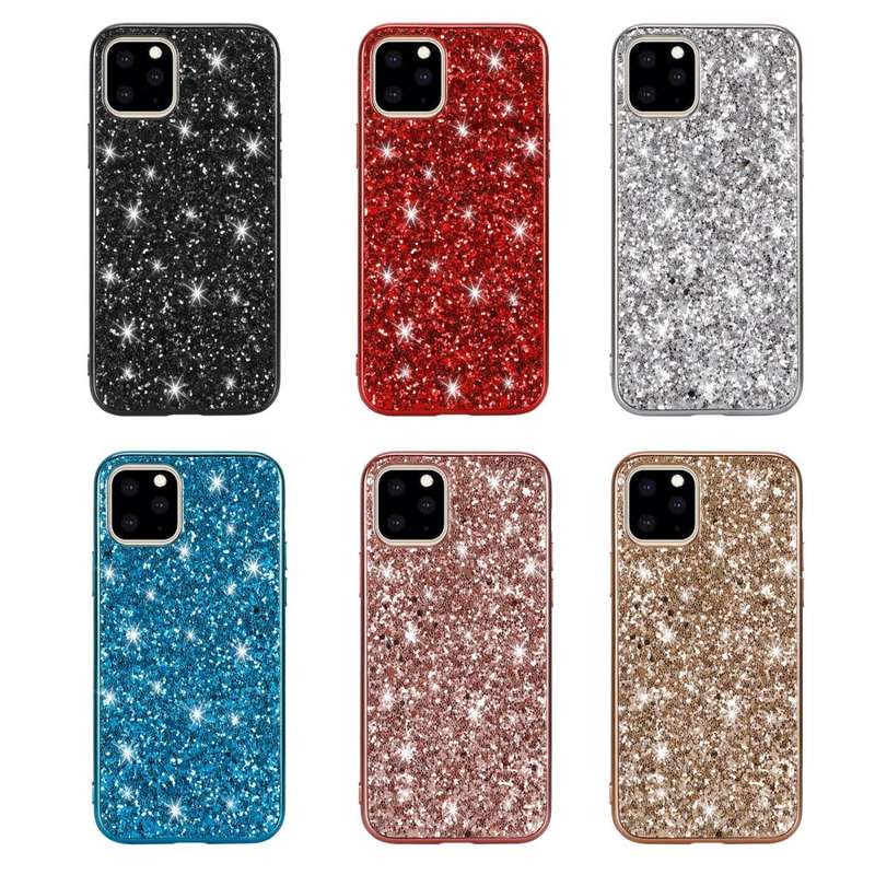 Glitter Powder Shockproof TPU Protective Case for iPhone 11(Blue)