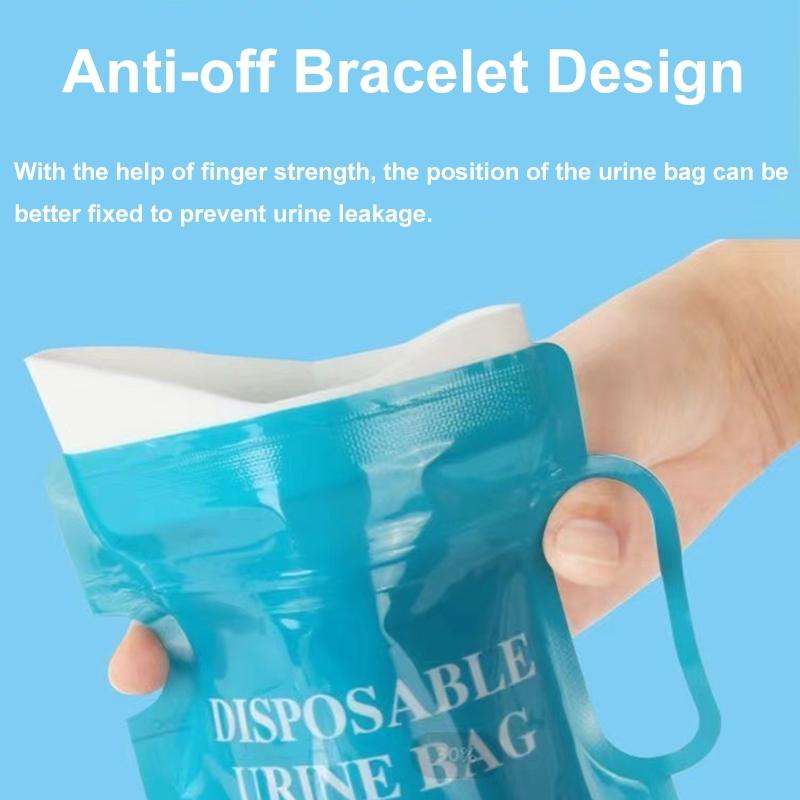 4pcs /Pack Car Disposable Emergency Rapid Coagulation Urine Bag Traffic Jam Pee Bag(13x27cm)