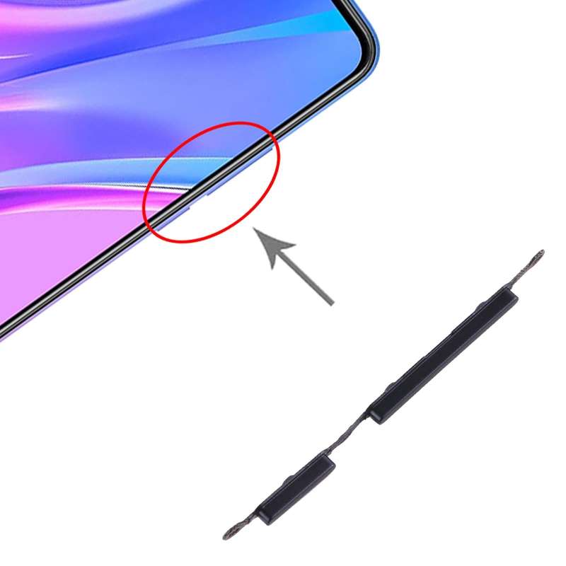 Power Button and Volume Control Button for Xiaomi Redmi 9A(Black)