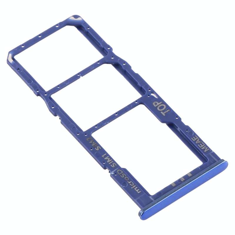 For Samsung Galaxy M51 SM-M515 SIM Card Tray + SIM Card Tray + Micro SD Card Tray (Blue)