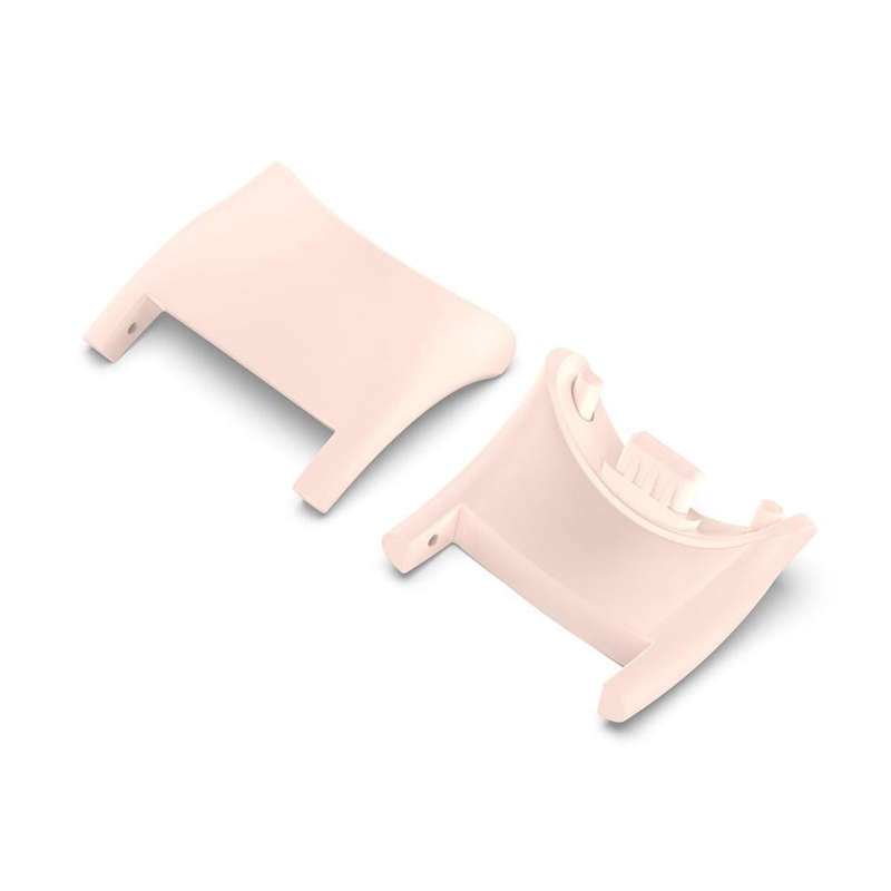 For Xiaomi Mi Band 8 1 Pair  PC Plastic Watch Band Connector(Light Pink)