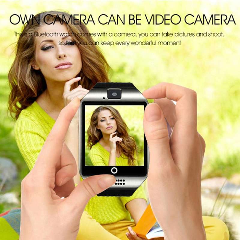 Q18 1.54 inch TFT Screen MTK6260A 360MHz Bluetooth 3.0 Smart Watch Phone, 128M + 64M Memory(Black)