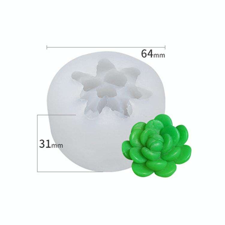 SX-ZW-136 Fleshy Three-Dimensional Candle Silicone Mold DIY Handmade Soap Aromatherapy Epoxy Mold