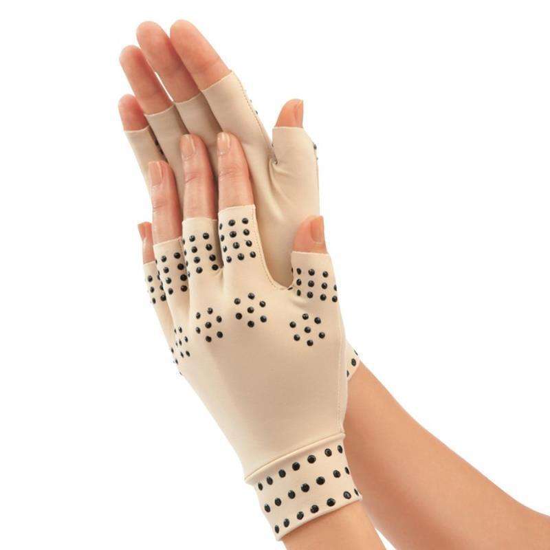 Dispensing Half Finger Non-slip Pressure Gloves Joint Training Sports Gloves, Free Size(Skin Colo...